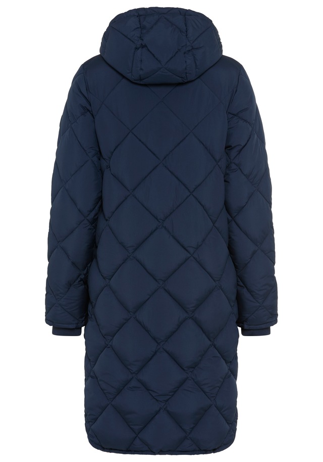 KangaROOS Steppjacke mit Kapuze lange Form mit Kapuze und modernem Steppmuster