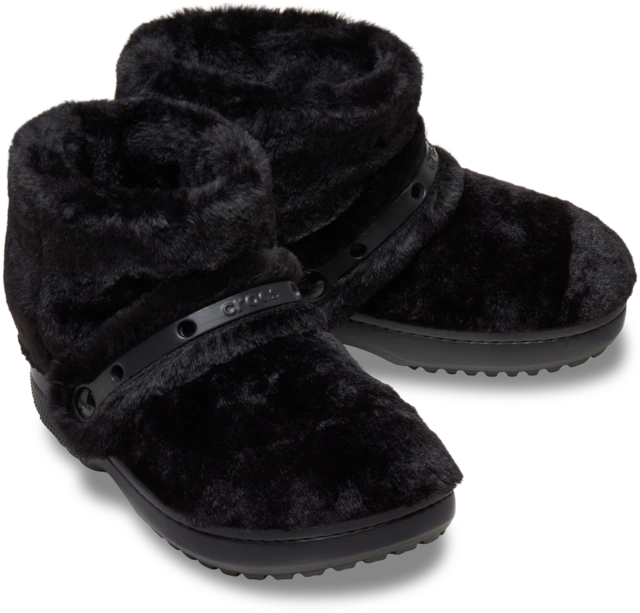 Crocs Winterboots »Unfurgettable Boot« Schlupfboots, Hausschuh mit Klettriemchen, Warmfutter