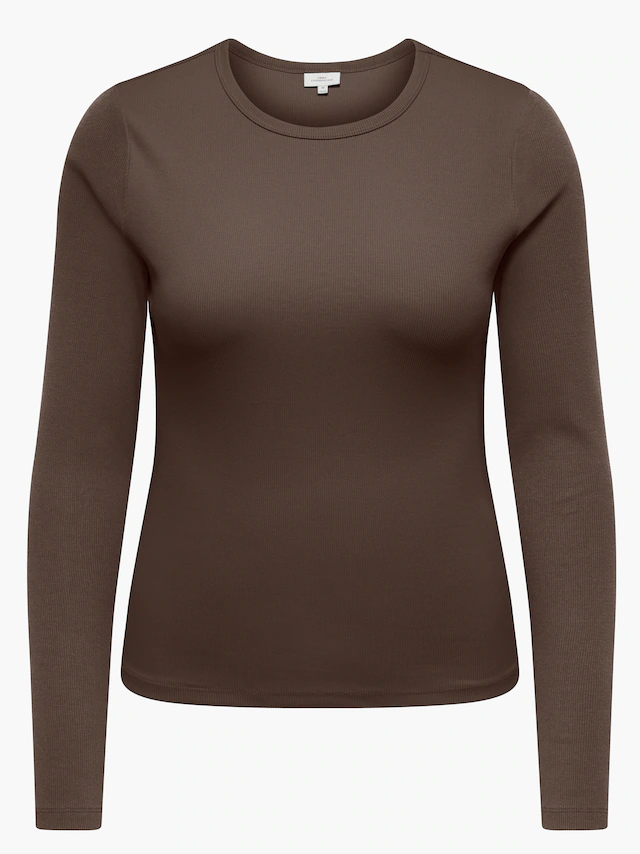 ONLY CARMAKOMA Langarmshirt »CARVAL L/S O-NECK TOP JRS NOOS« Baumwollmischung, regular fit