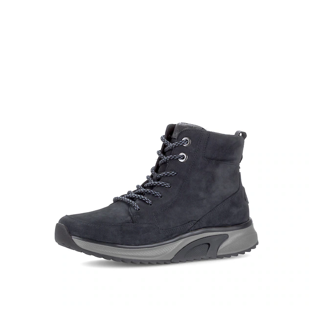 Gabor Schnürboots Keilabsatz, High Top-Sneaker mit gepolstertem Schaftrand