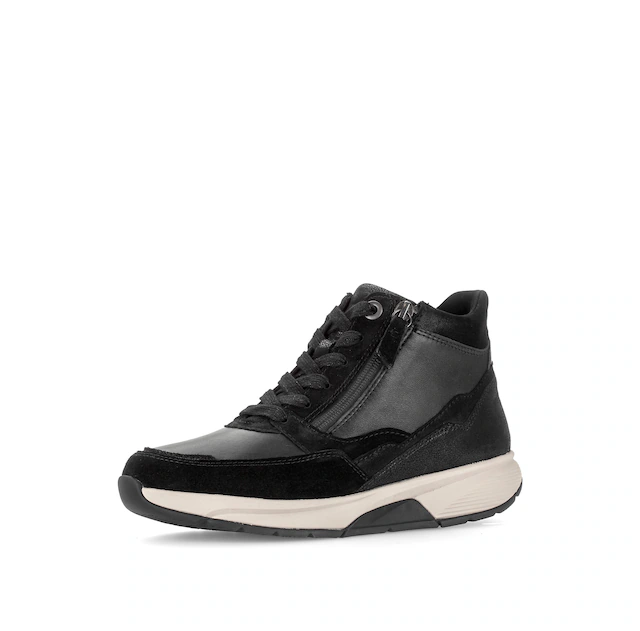 Gabor Schnürboots Keilabsatz, High Top-Sneaker mit herausnehmbarer Innensohle