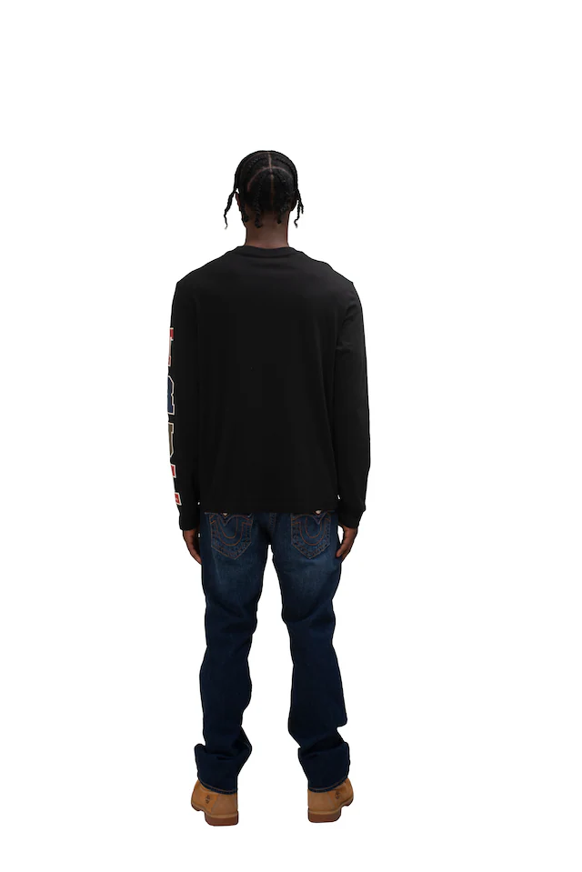 True Religion Straight-Jeans »RICKY SN FLAP« Baumwollmischung, straight fit