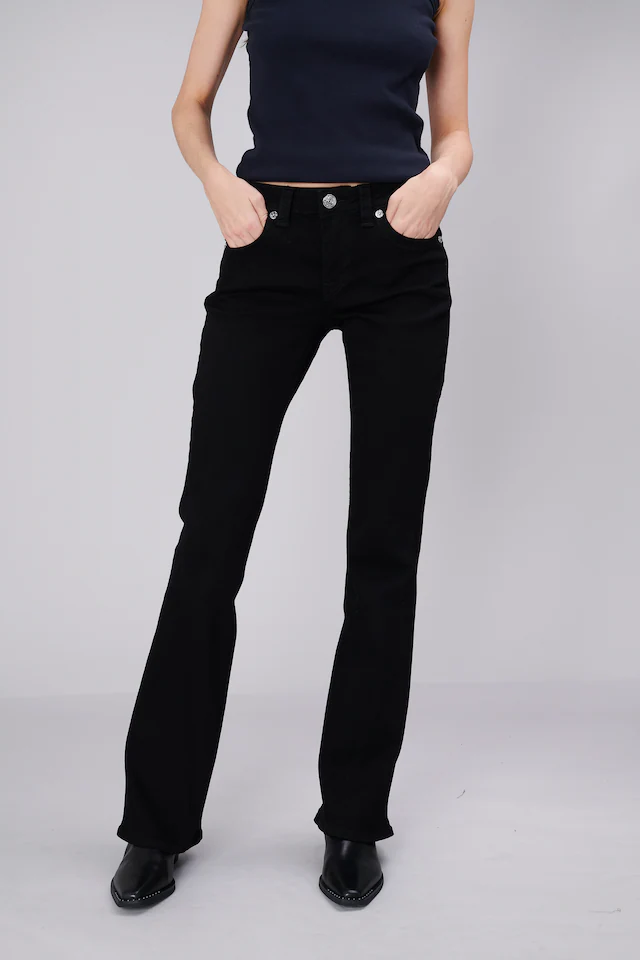 True Religion Bootcut-Jeans »JOEY MID RISE FLARE FLAP« Baumwollmischung, Flared fit