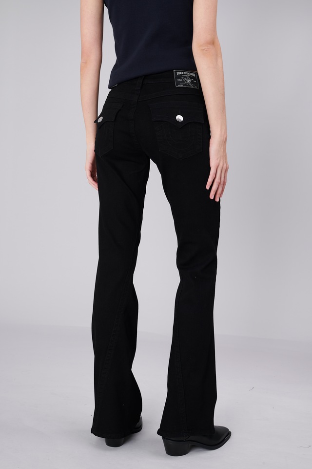 True Religion Bootcut-Jeans »JOEY MID RISE FLARE FLAP« Baumwollmischung, Flared fit