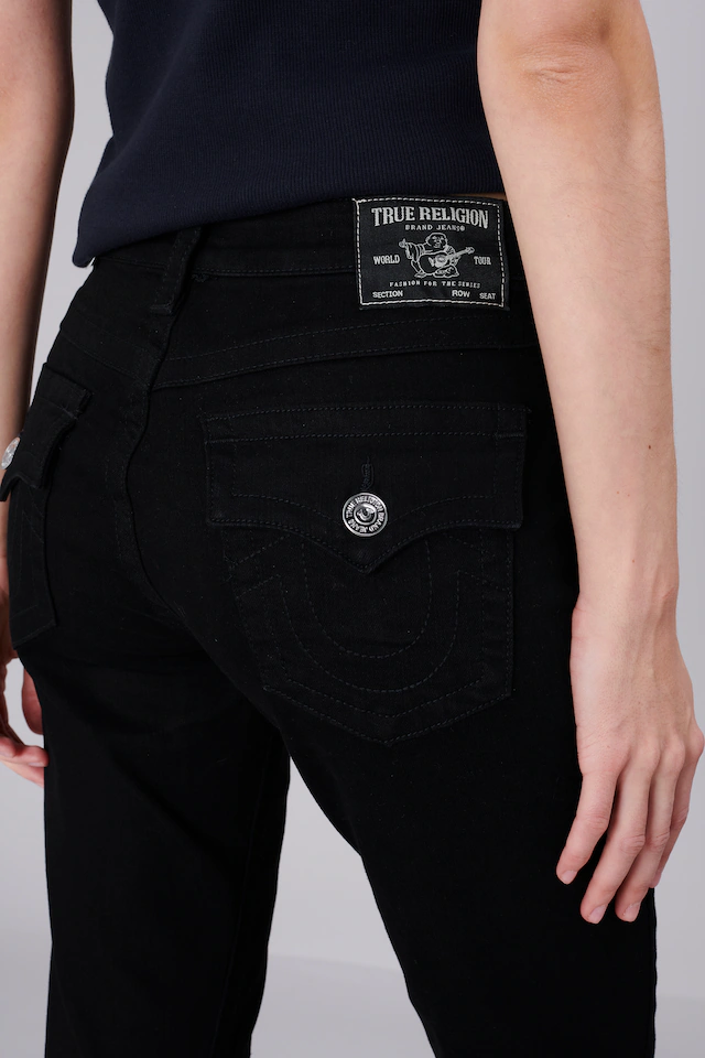 True Religion Bootcut-Jeans »JOEY MID RISE FLARE FLAP« Baumwollmischung, Flared fit