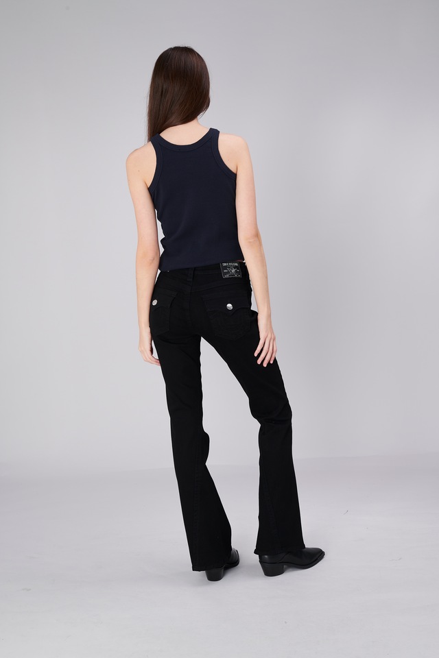 True Religion Bootcut-Jeans »JOEY MID RISE FLARE FLAP« Baumwollmischung, Flared fit
