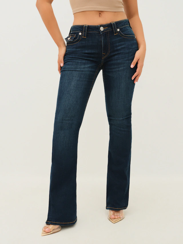 True Religion Bootcut-Jeans »JOEY MID RISE FLARE FLAP« Baumwollmischung, Flared fit