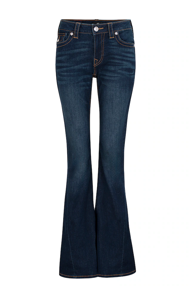 True Religion Bootcut-Jeans »JOEY MID RISE FLARE FLAP« Baumwollmischung, Flared fit