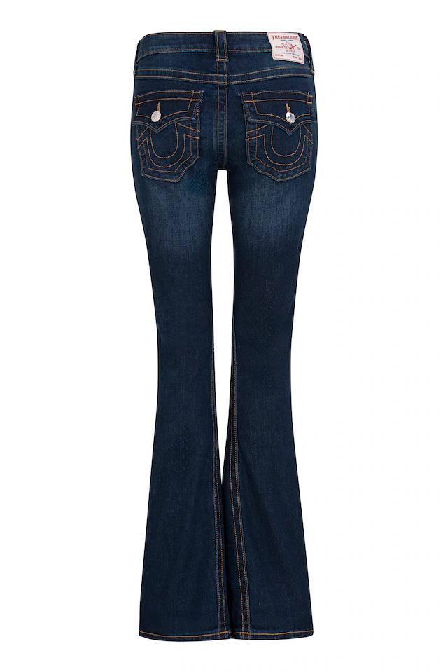 True Religion Bootcut-Jeans »JOEY MID RISE FLARE FLAP« Baumwollmischung, Flared fit