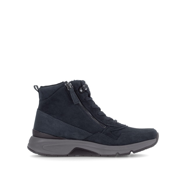 Gabor Schnürboots Keilabsatz, High Top-Sneaker mit zwei Reißverschlüssen