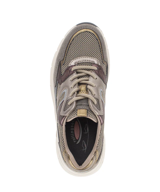 Gabor Keilsneaker Schnürer, Halbschuh, Freizeitschuh im modischen Materialmix