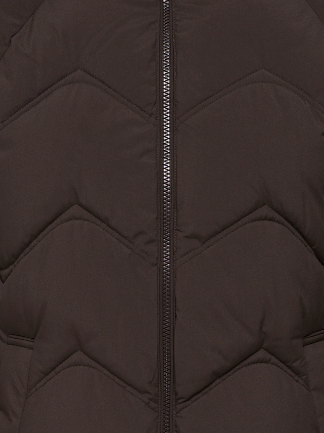 JDY Steppjacke »JDYPOWER LONG HOOD PUFFER OTW HAB« mit Kapuze Kunstfaser