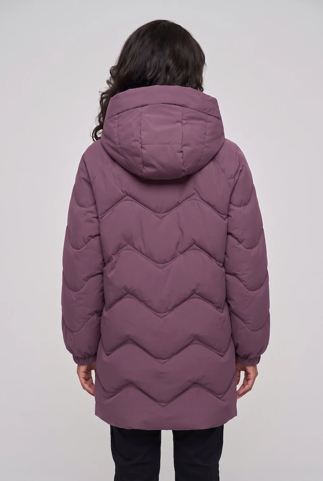 JDY Steppjacke »JDYPOWER LONG HOOD PUFFER OTW HAB« mit Kapuze Kunstfaser