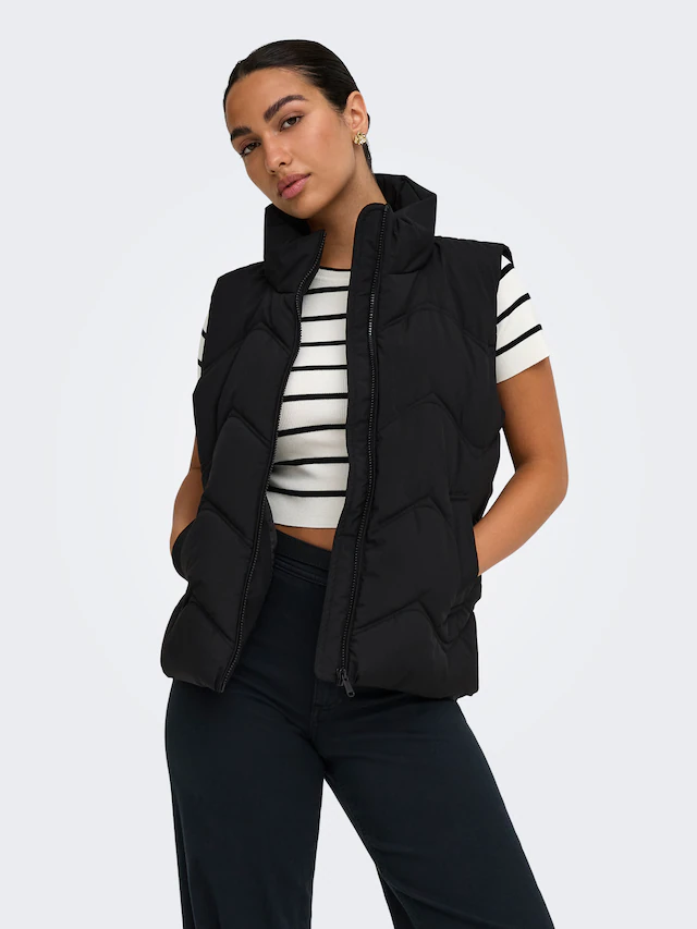 JDY Steppweste »JDYPOWER SHORT WAISTCOAT OTW HAB« Kunstfaser