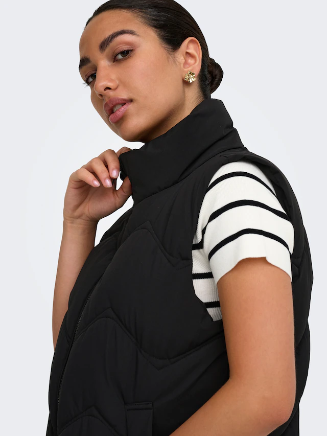 JDY Steppweste »JDYPOWER SHORT WAISTCOAT OTW HAB« Kunstfaser