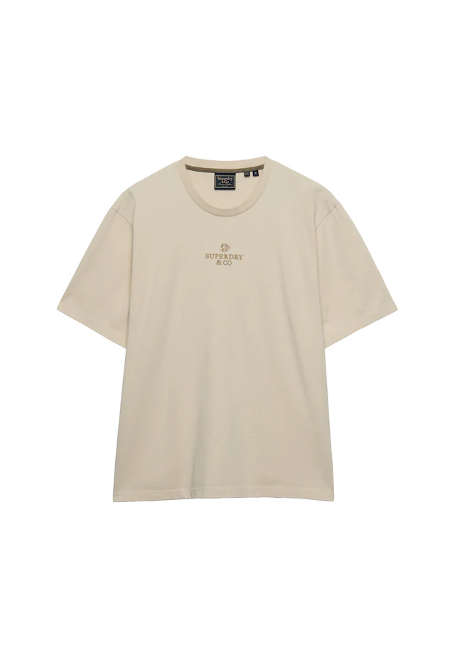 Superdry Rundhalsshirt »MICRO LOGO T SHIRT« Baumwolle, loose fit