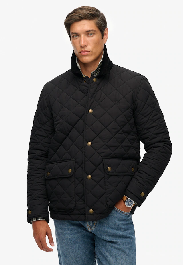 Superdry Steppjacke »QUILTED ESTATE COACH JACKET« Kunstfaser, regular fit