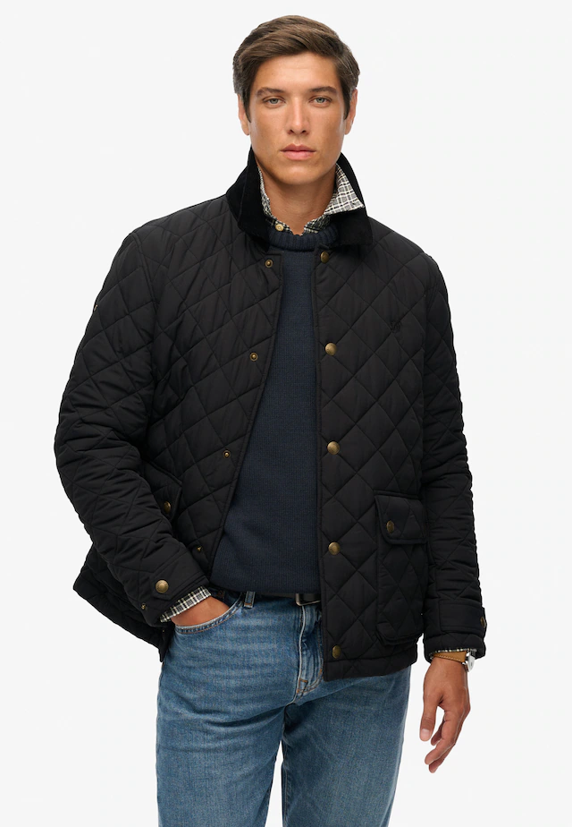 Superdry Steppjacke »QUILTED ESTATE COACH JACKET« Kunstfaser, regular fit