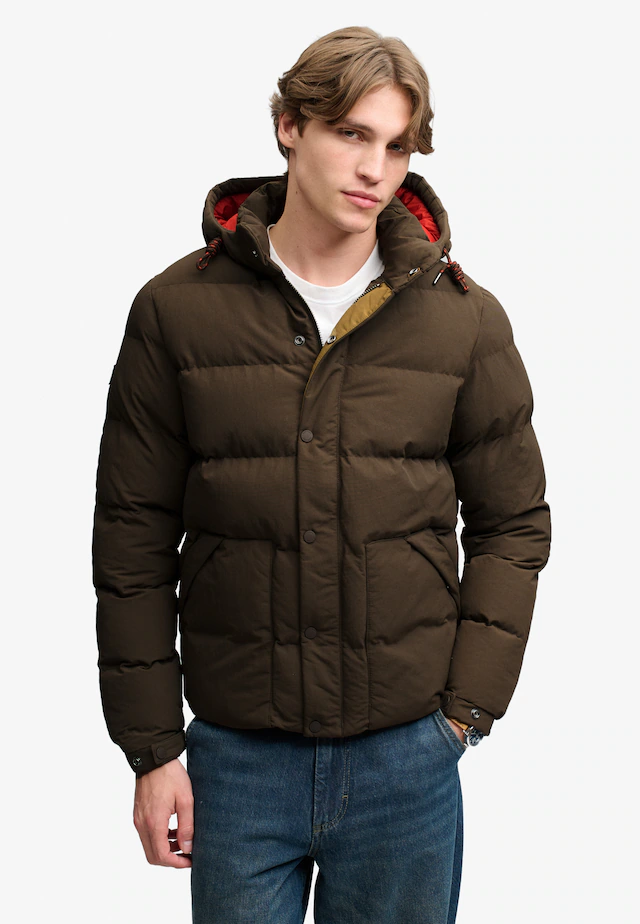 Superdry Steppjacke »OUTDOOR EVEREST PUFFER JKT« mit Kapuze Kunstfaser, relaxed fit