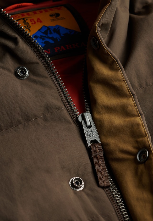 Superdry Steppjacke »OUTDOOR EVEREST PUFFER JKT« mit Kapuze Kunstfaser, relaxed fit