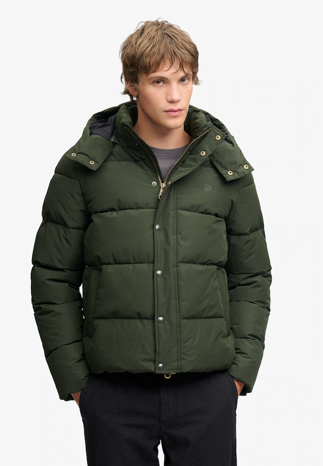 Superdry Steppjacke »PREMIUM HOOD PUFFER JKT« mit Kapuze Kunstfaser, relaxed fit