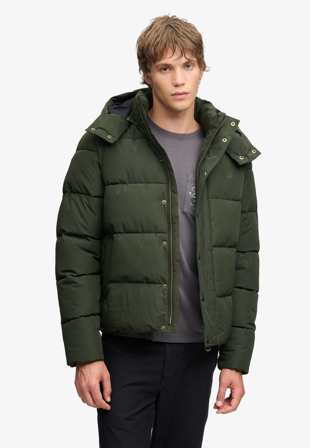 Superdry Steppjacke »PREMIUM HOOD PUFFER JKT« mit Kapuze Kunstfaser, relaxed fit