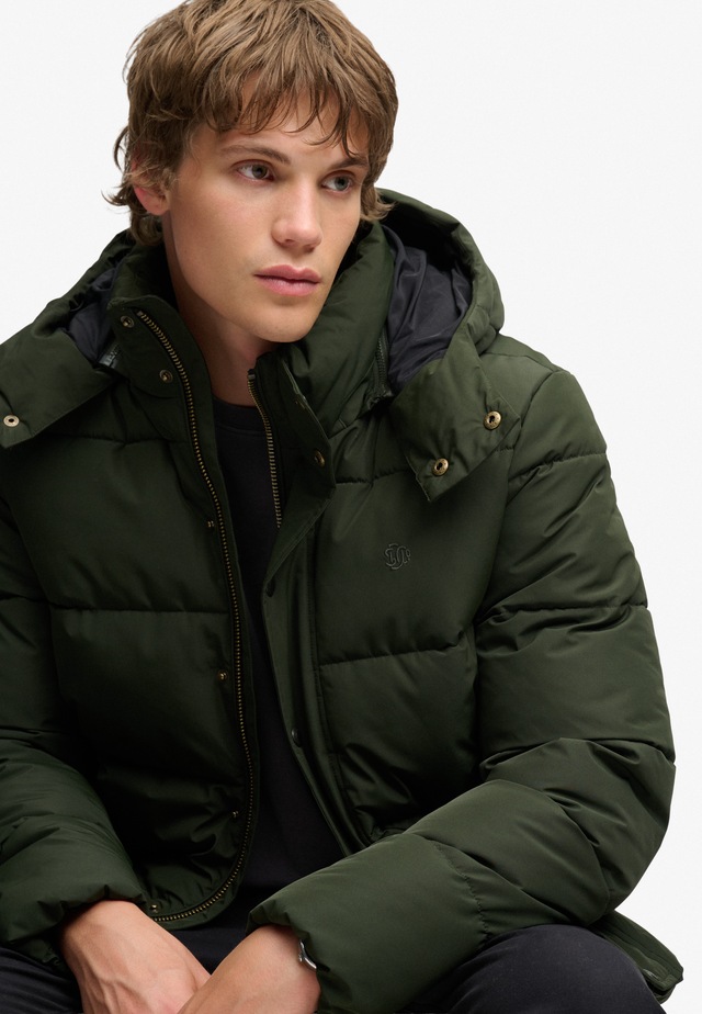 Superdry Steppjacke »PREMIUM HOOD PUFFER JKT« mit Kapuze Kunstfaser, relaxed fit