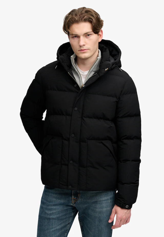 Superdry Steppjacke »CLASSIC EVEREST PUFFER JKT« mit Kapuze Kunstfaser, relaxed fit