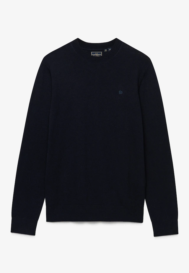 Superdry Rundhalspullover »ESSENTIAL LW WOOL BLEND JUMPER« Baumwollmischung, slim fit