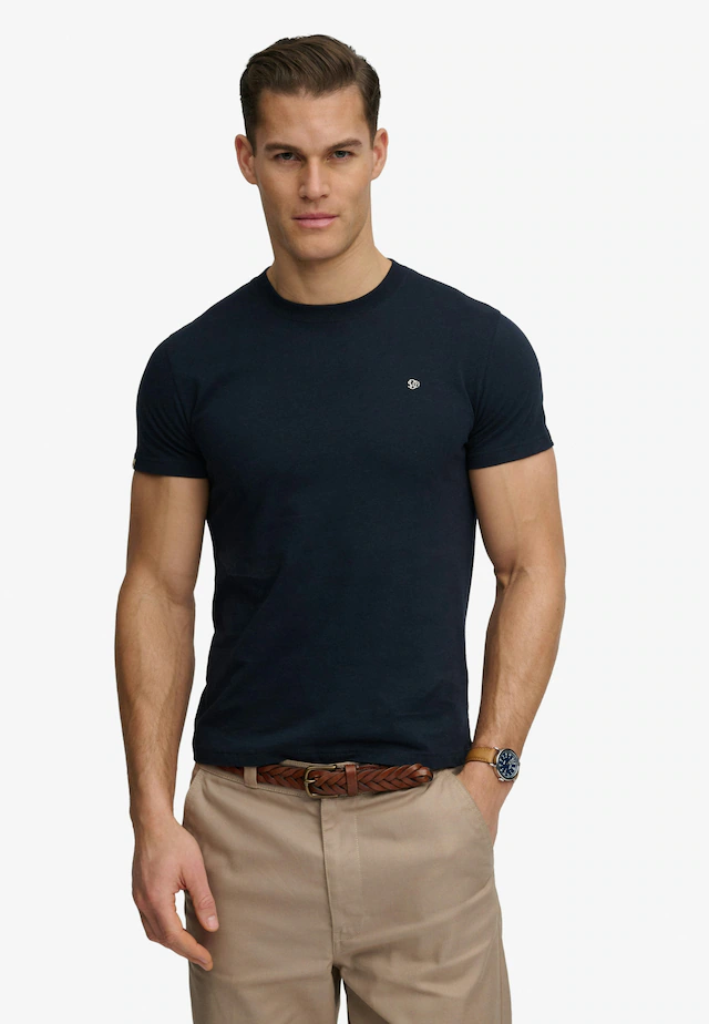 Superdry Rundhalsshirt »ESSENTIAL SDCO LOGO EMB TEE« Baumwolle, regular fit