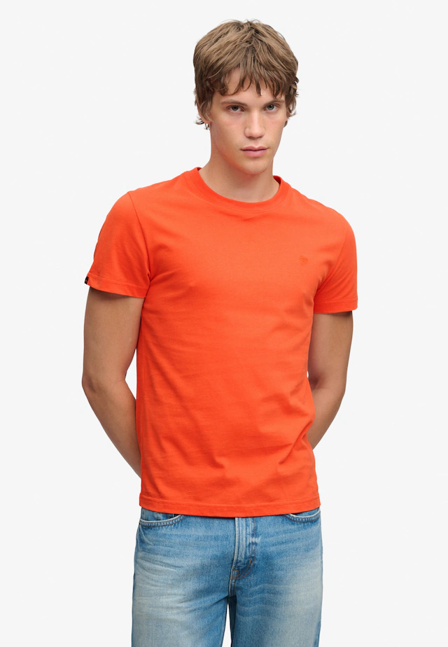 Superdry Rundhalsshirt »ESSENTIAL SDCO LOGO EMB TEE« Baumwolle, regular fit