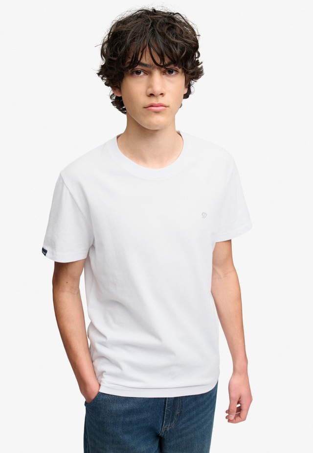 Superdry Rundhalsshirt »ESSENTIAL SDCO LOGO EMB TEE« Baumwolle, regular fit