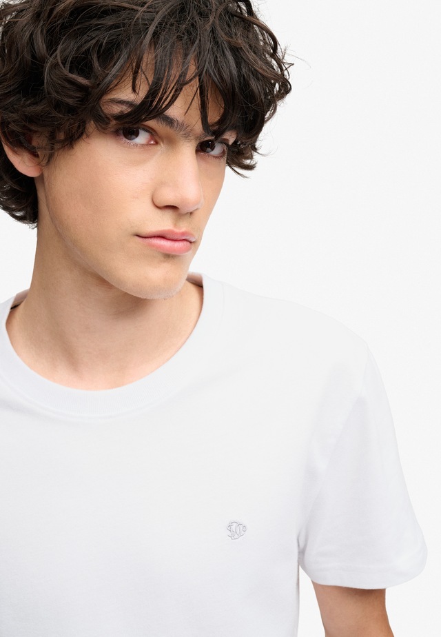 Superdry Rundhalsshirt »ESSENTIAL SDCO LOGO EMB TEE« Baumwolle, regular fit