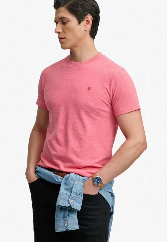 Superdry Rundhalsshirt »ESSENTIAL SDCO LOGO EMB TEE« Baumwolle, regular fit
