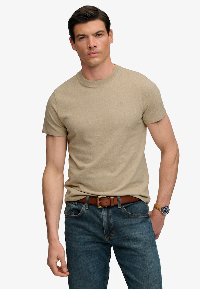 Superdry Rundhalsshirt »ESSENTIAL SDCO LOGO EMB TEE« Baumwolle, regular fit