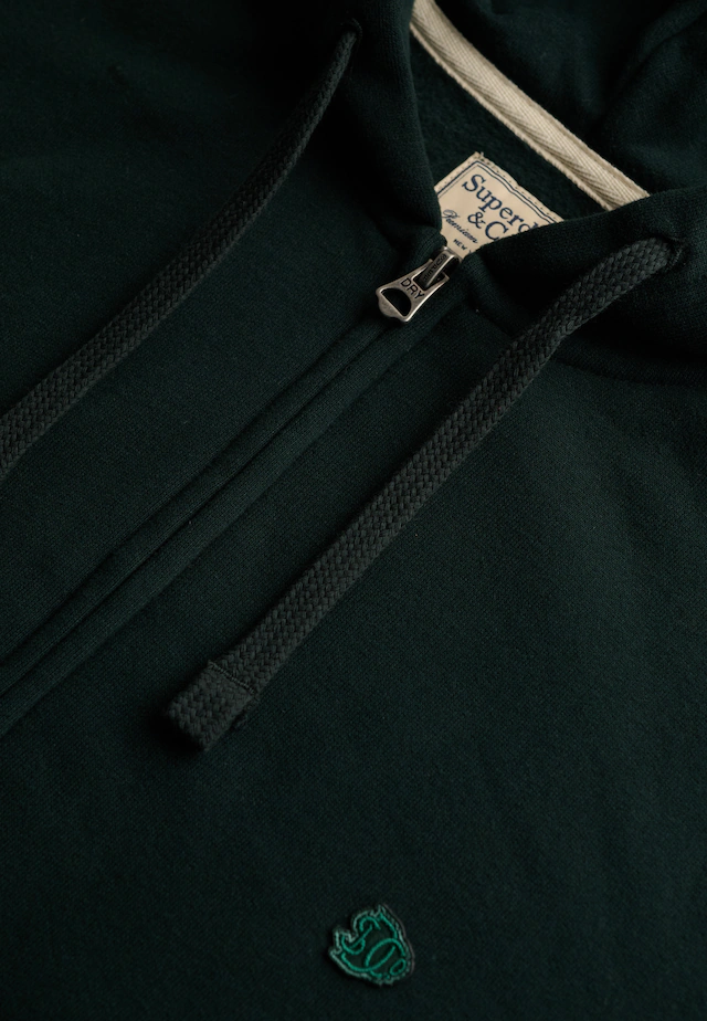Superdry Kapuzensweatjacke »ESSENTIAL SDCO LOGO ZIPHOOD« Baumwollmischung, regular fit