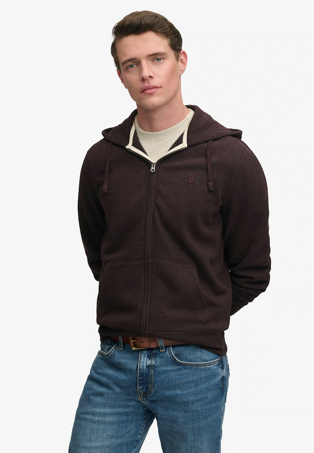 Superdry Kapuzensweatjacke »ESSENTIAL SDCO LOGO ZIPHOOD« Baumwollmischung, regular fit