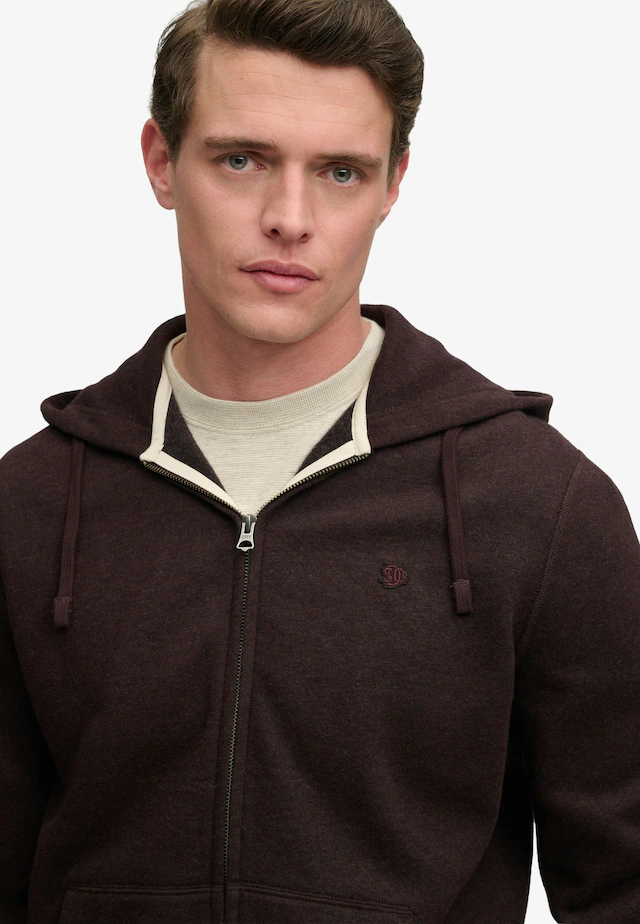 Superdry Kapuzensweatjacke »ESSENTIAL SDCO LOGO ZIPHOOD« Baumwollmischung, regular fit