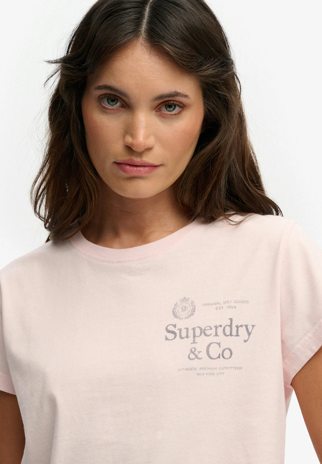 Superdry Print-Shirt »LUXE CASUAL CLASSIC TEE« Baumwolle, slim fit