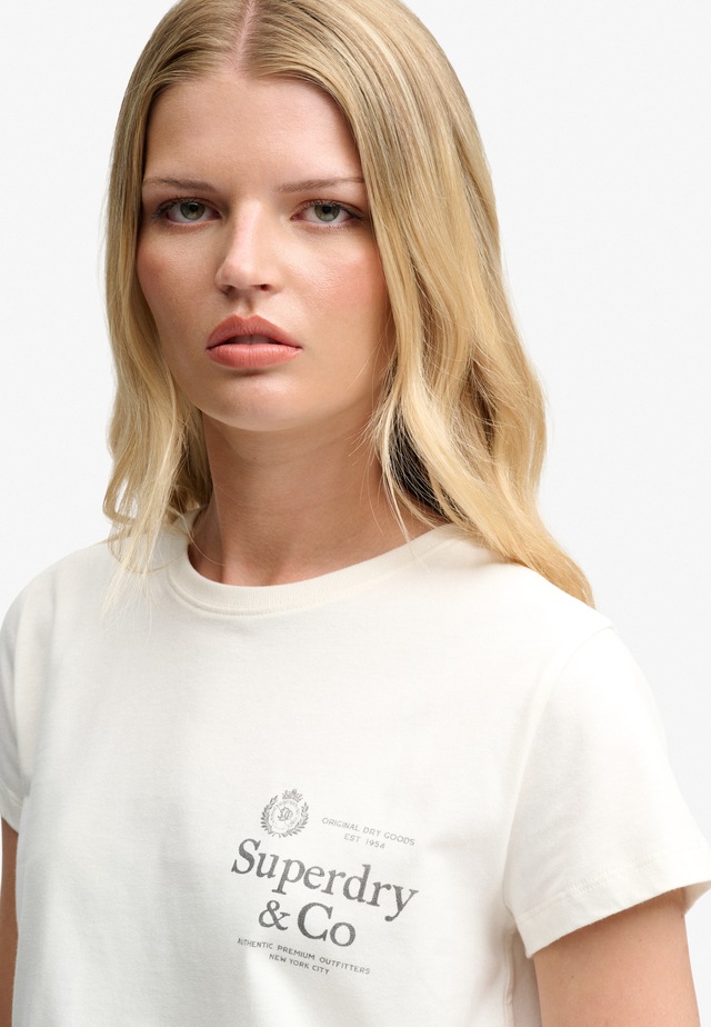 Superdry Print-Shirt »LUXE CASUAL CLASSIC TEE« Baumwolle, slim fit