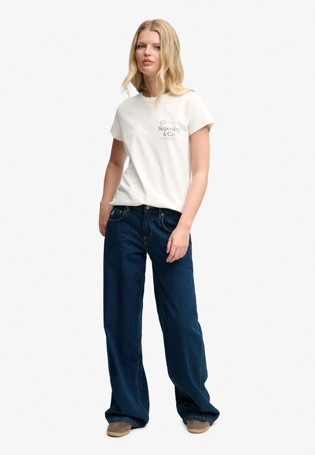 Superdry Print-Shirt »LUXE CASUAL CLASSIC TEE« Baumwolle, slim fit