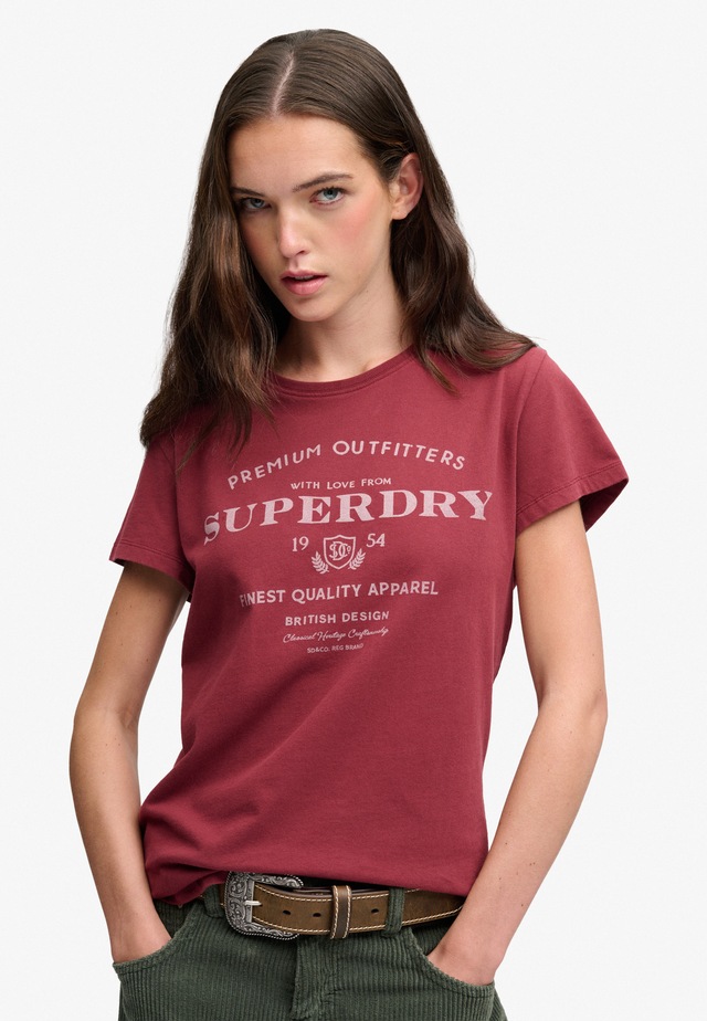 Superdry Print-Shirt »LUXE CASUAL CLASSIC TEE« Baumwolle, slim fit
