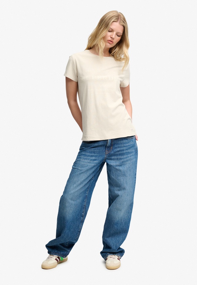 Superdry Print-Shirt »LUXE CASUAL CLASSIC TEE« Baumwolle, slim fit