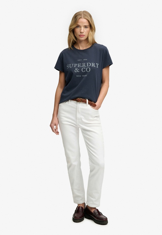 Superdry Print-Shirt »LUXE CASUAL CLASSIC TEE« Baumwolle, slim fit