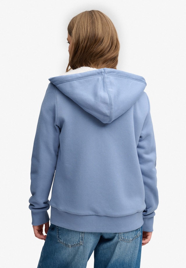 Superdry Kapuzensweatjacke »SIGNATURE EMB BORG ZIPHOOD« Baumwollmischung, relaxed fit