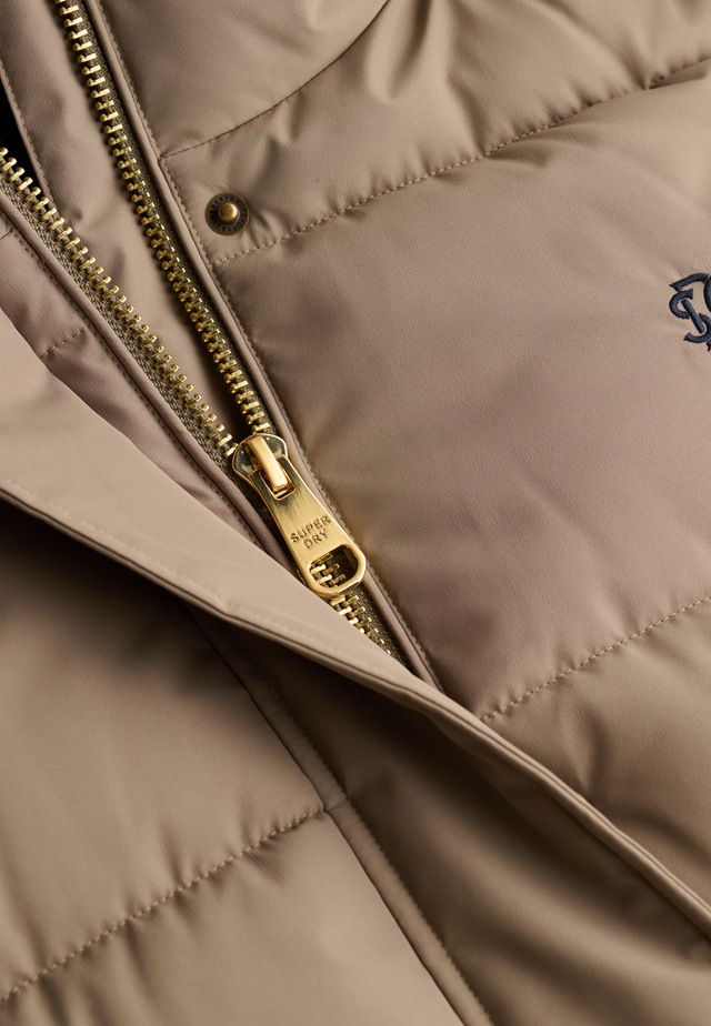 Superdry Steppjacke »PREMIUM HOOD PUFFER JKT« mit Kapuze Kunstfaser, relaxed fit