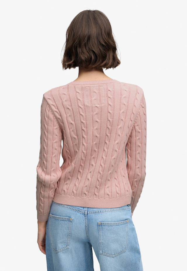 Superdry Strickpullover »ESSENTIALS SD&CO CABLE JUMPER« Kunstfaser, relaxed fit