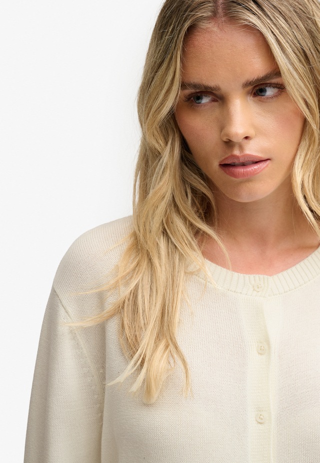 Superdry Strickjacke »ESSENTIAL SLOUCHY CREW CARDI« Baumwollmischung