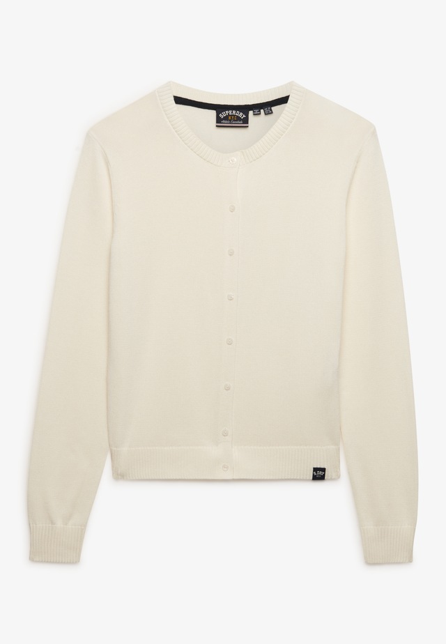 Superdry Strickjacke »ESSENTIAL SLOUCHY CREW CARDI« Baumwollmischung