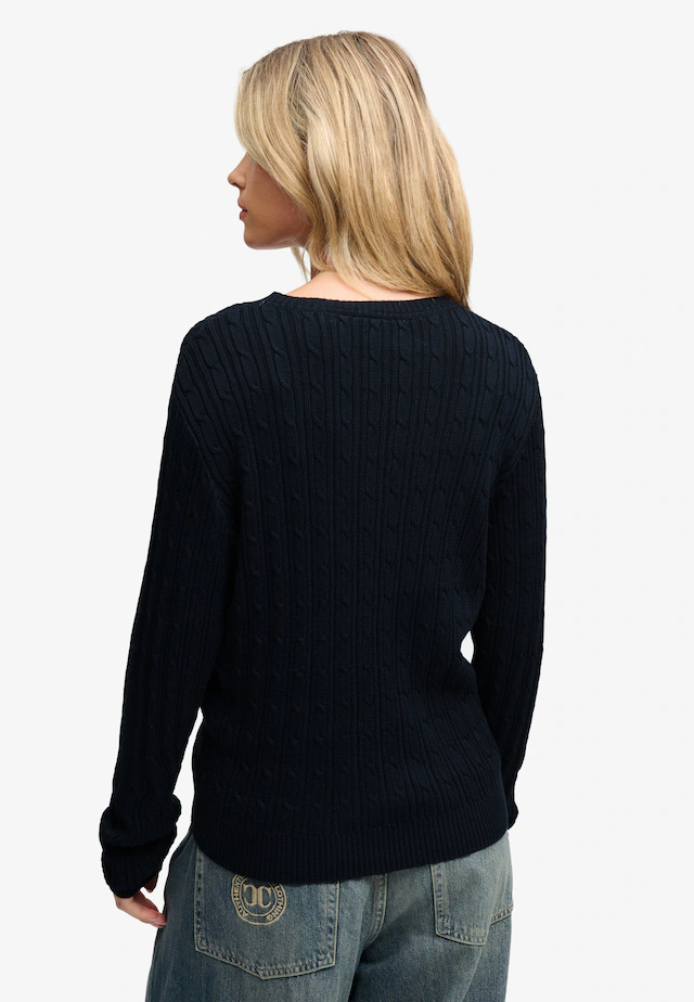 Superdry Strickjacke »SLOUCHY CABLE CARDIGAN« Baumwollmischung